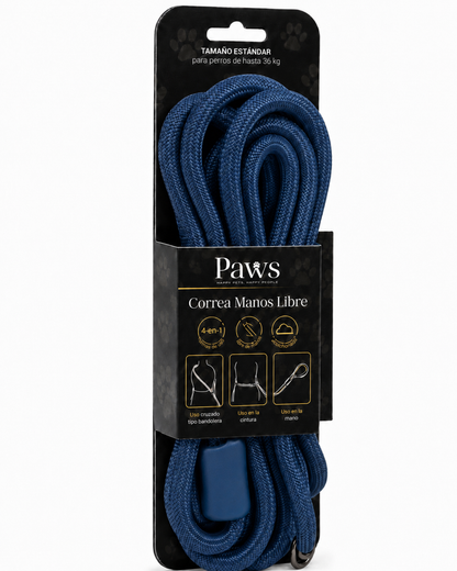 Correa Circular Paws - Azul