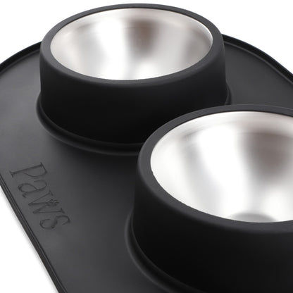 Bowl doble - Acero inoxidable