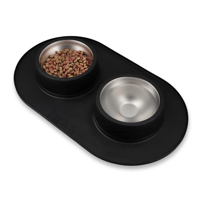 Bowl doble - Acero inoxidable