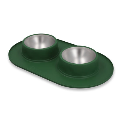 Bowl doble - Acero inoxidable