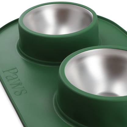 Bowl doble - Acero inoxidable