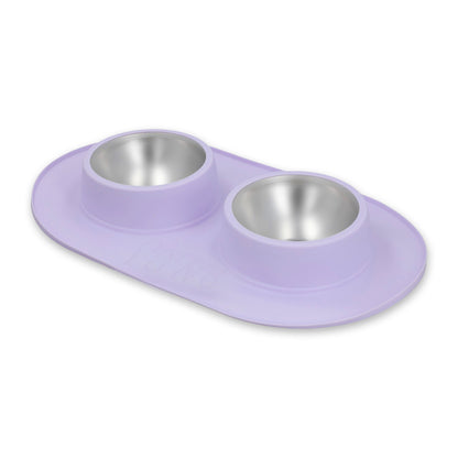 Bowl doble - Acero inoxidable