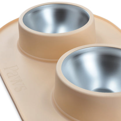 Bowl doble - Acero inoxidable