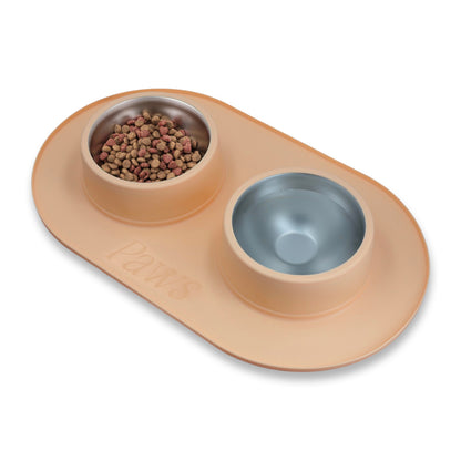 Bowl doble - Acero inoxidable