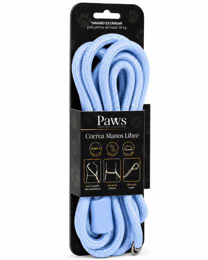 Correa Circular Paws - Celeste