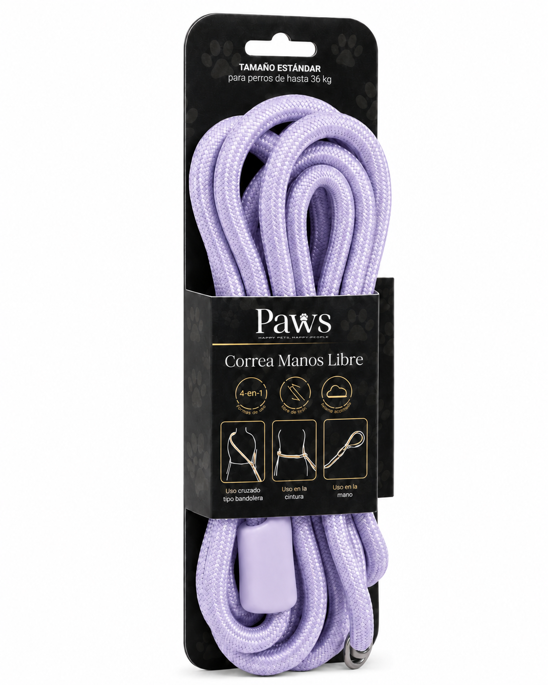 Correa Circular Paws - Lila